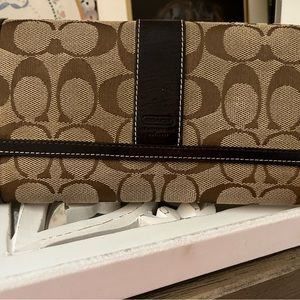 Coach Monogram Trifold Wallet